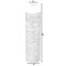 Contemporary Floor Vase - Ribbed 20-Inch-Tall Trumpet Style Ceramic White Table Vase - Modern Home Decor Accent for Entryway, Dining, or Living Room – Elegant Sleek Design, Versatile Decoration Piece for Chic Interiors